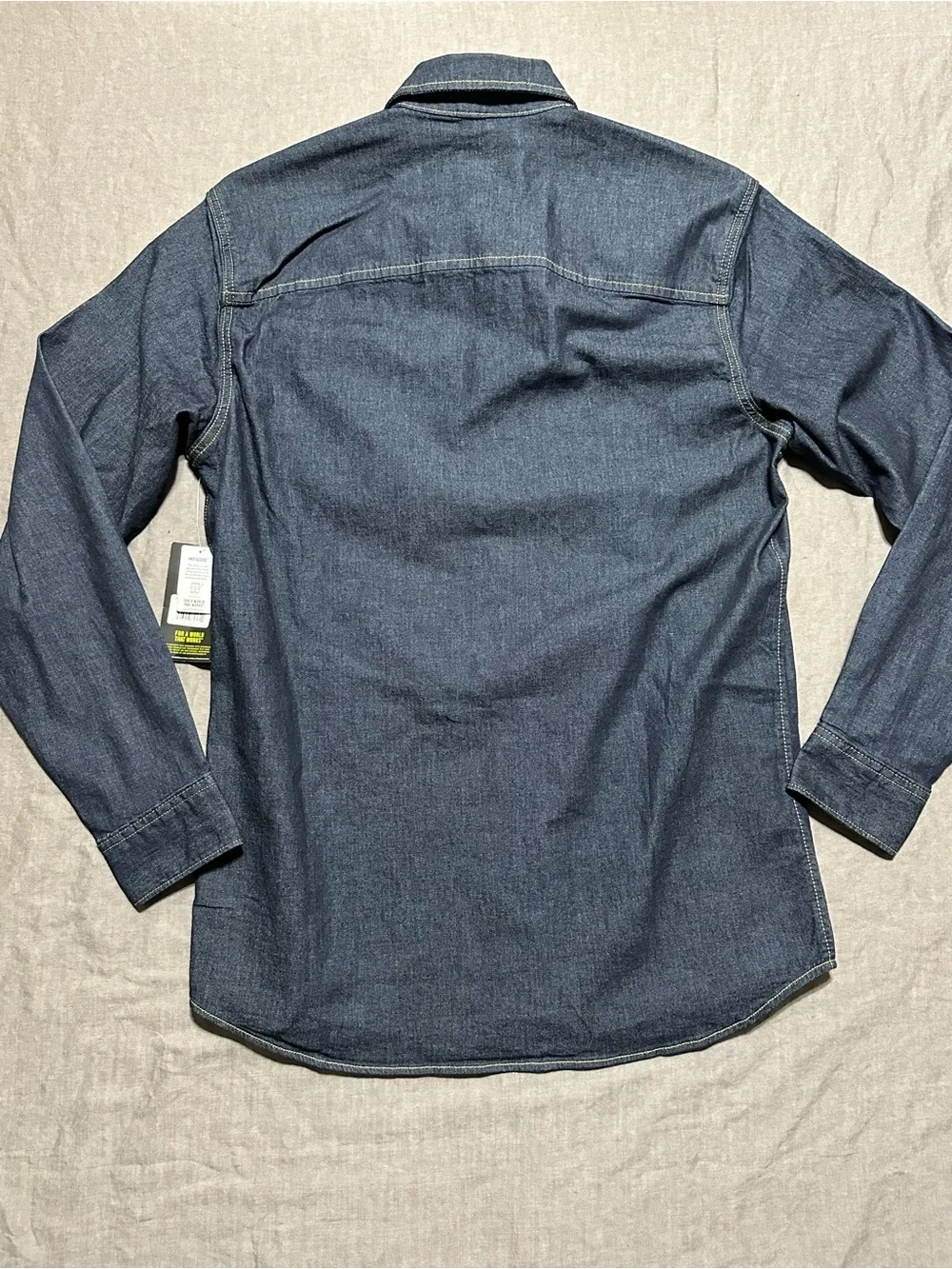 🆕 Lee Men’s Extreme Motion Indigo Denim Button-Down Shirt - Picture 5 of 6